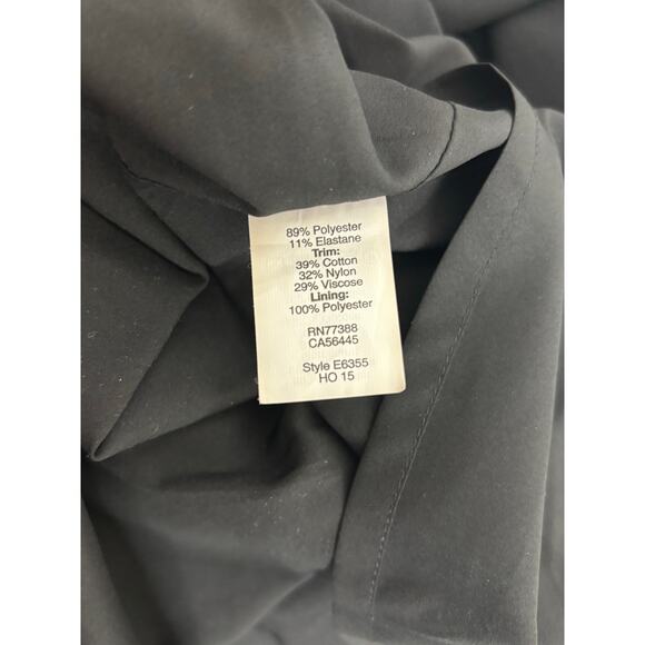 Madewell Minimalist Black Sleeveless Dress Lace Inset Lined Fit and Flare SZ 6 - Picture 8 of 8